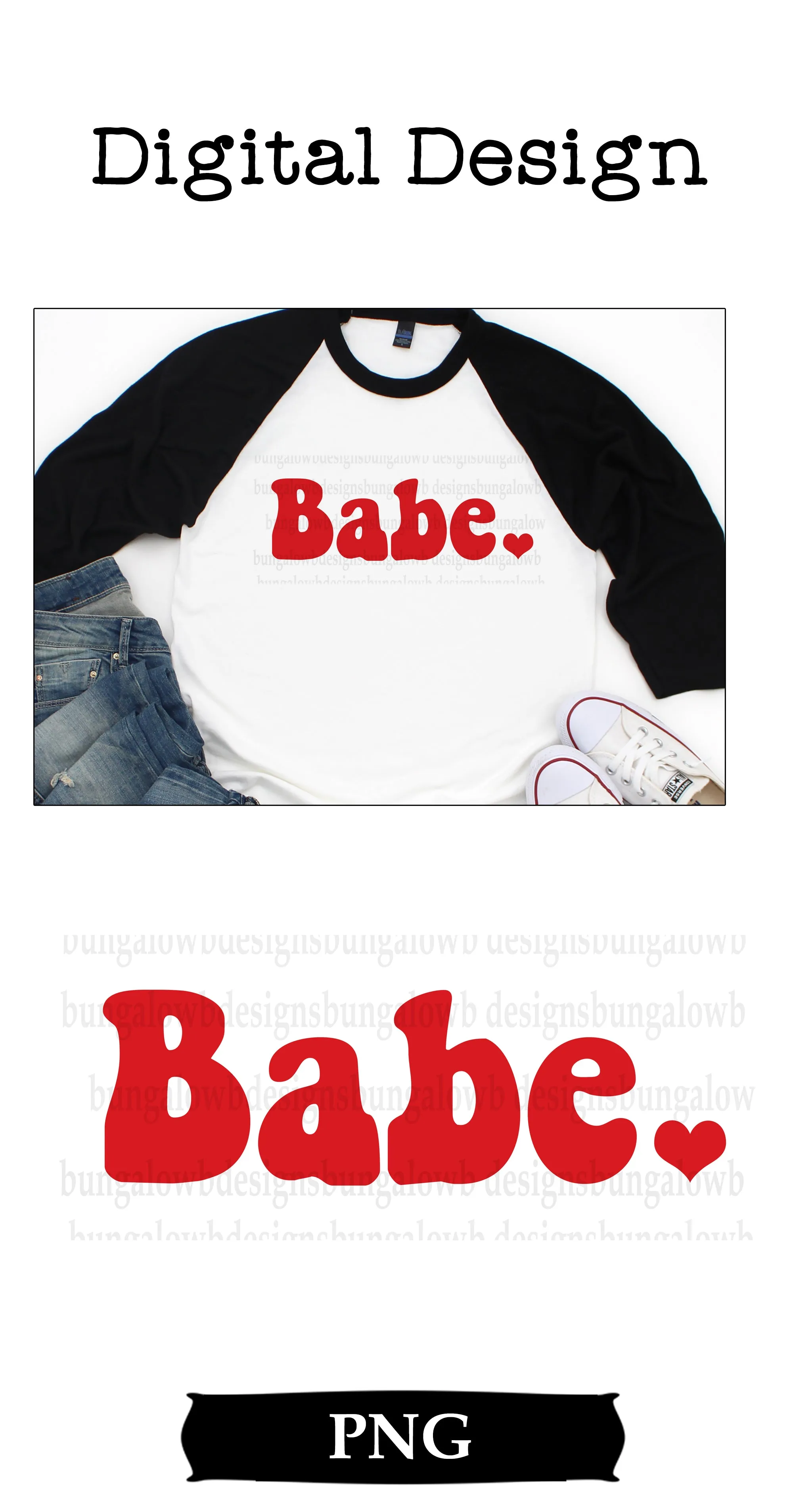 Babe Retro Valentine Digital Download