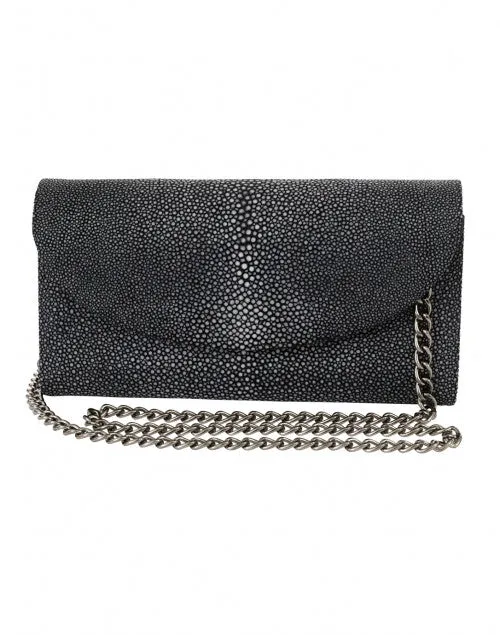 Baby Grande Black Stingray Clutch