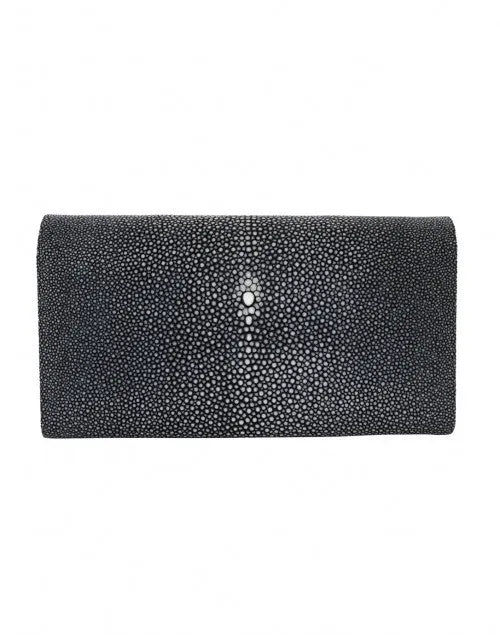 Baby Grande Black Stingray Clutch