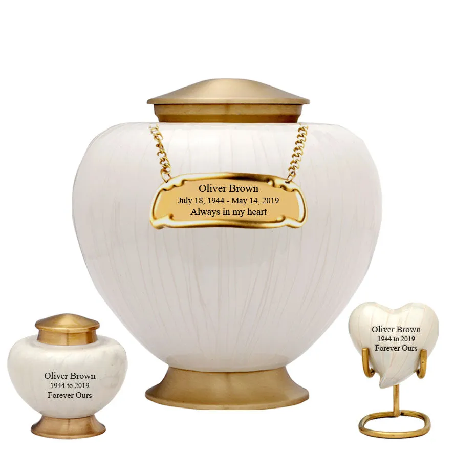 Baroque Pearl Cremation Urn - IUFH107