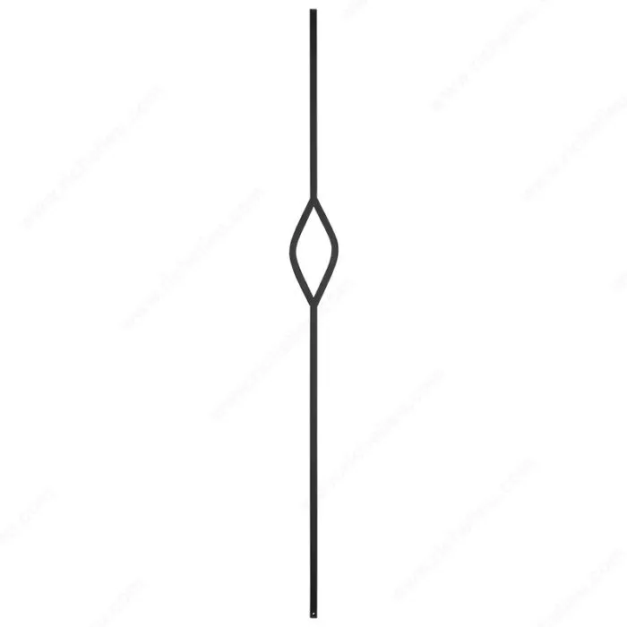 Barreau en tube carré - Ovale simple moderne