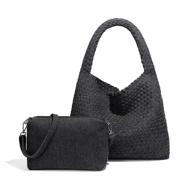 Basket Woven Underarm Bag