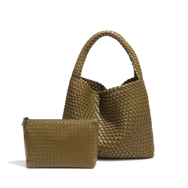 Basket Woven Underarm Bag