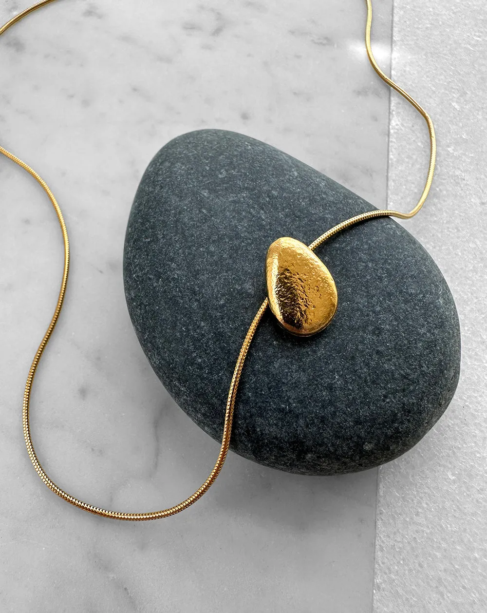 Beach Pebble Necklace