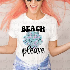 Beach Please Leopard Shell Digital Design Download
