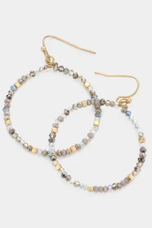 Beaded Dangle Earrings (Light color)