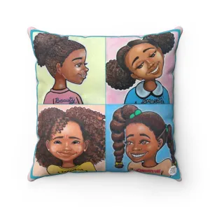 Beautiful, Smart, Innovative, Creative Square Pillow