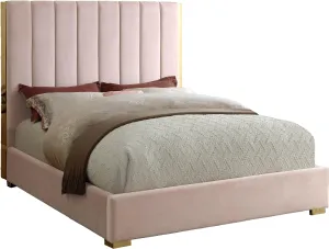Becca Pink Velvet Full Bed