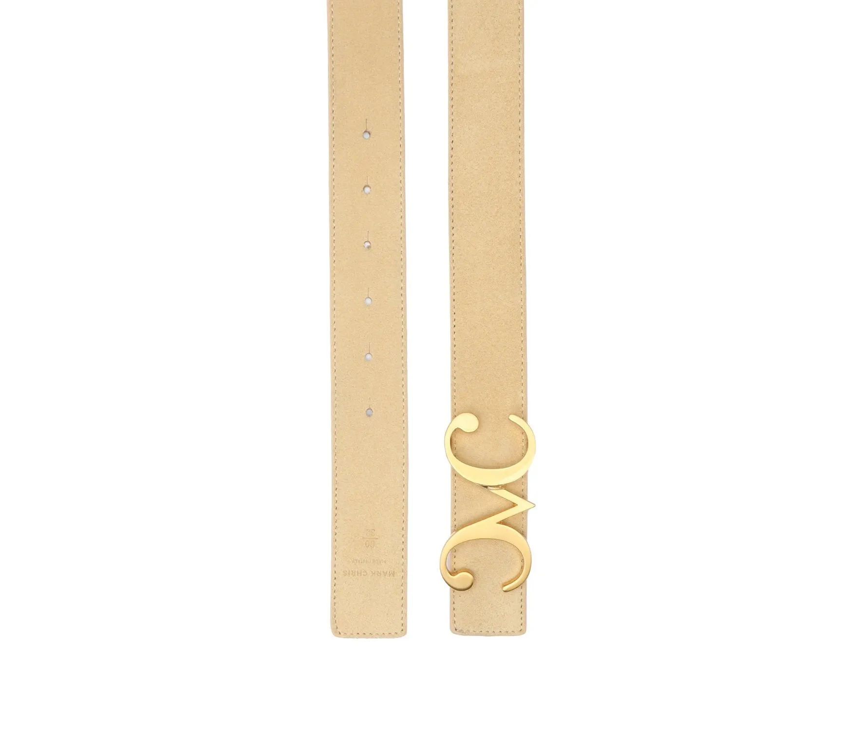 Belt - Suede Sand Strap   buckle