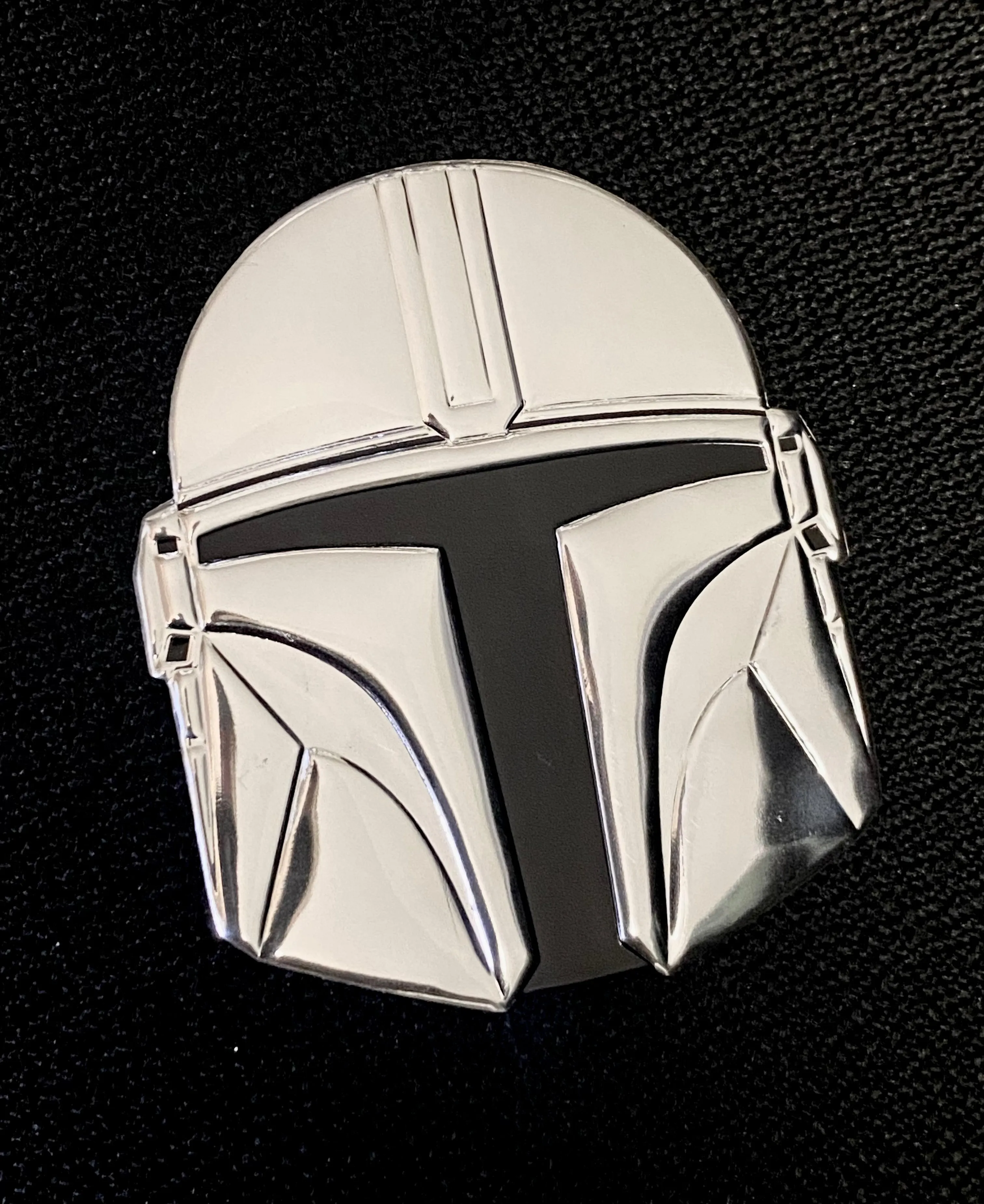 Beskar Mandalorian Helmet Adhesive Emblem