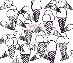 Black & White Ice Cream 20 oz Tumbler