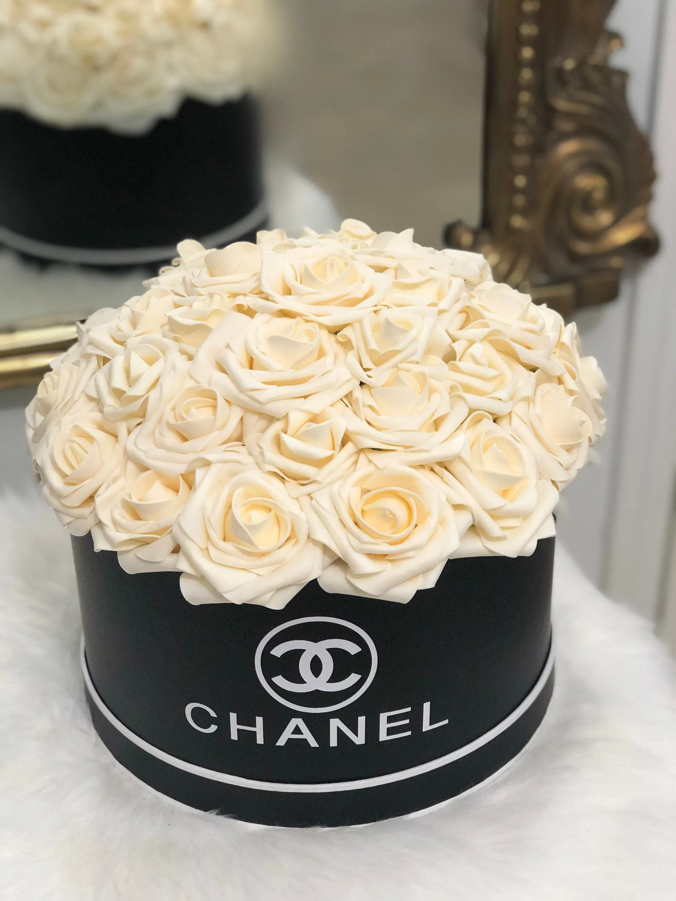 Black Flower Box Bouquet