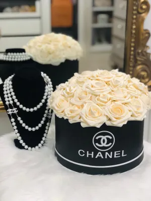 Black Flower Box Bouquet