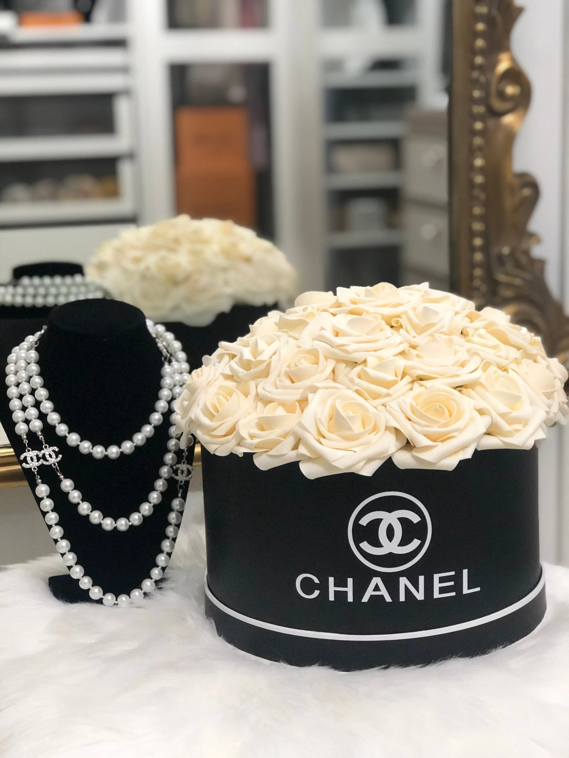 Black Flower Box Bouquet