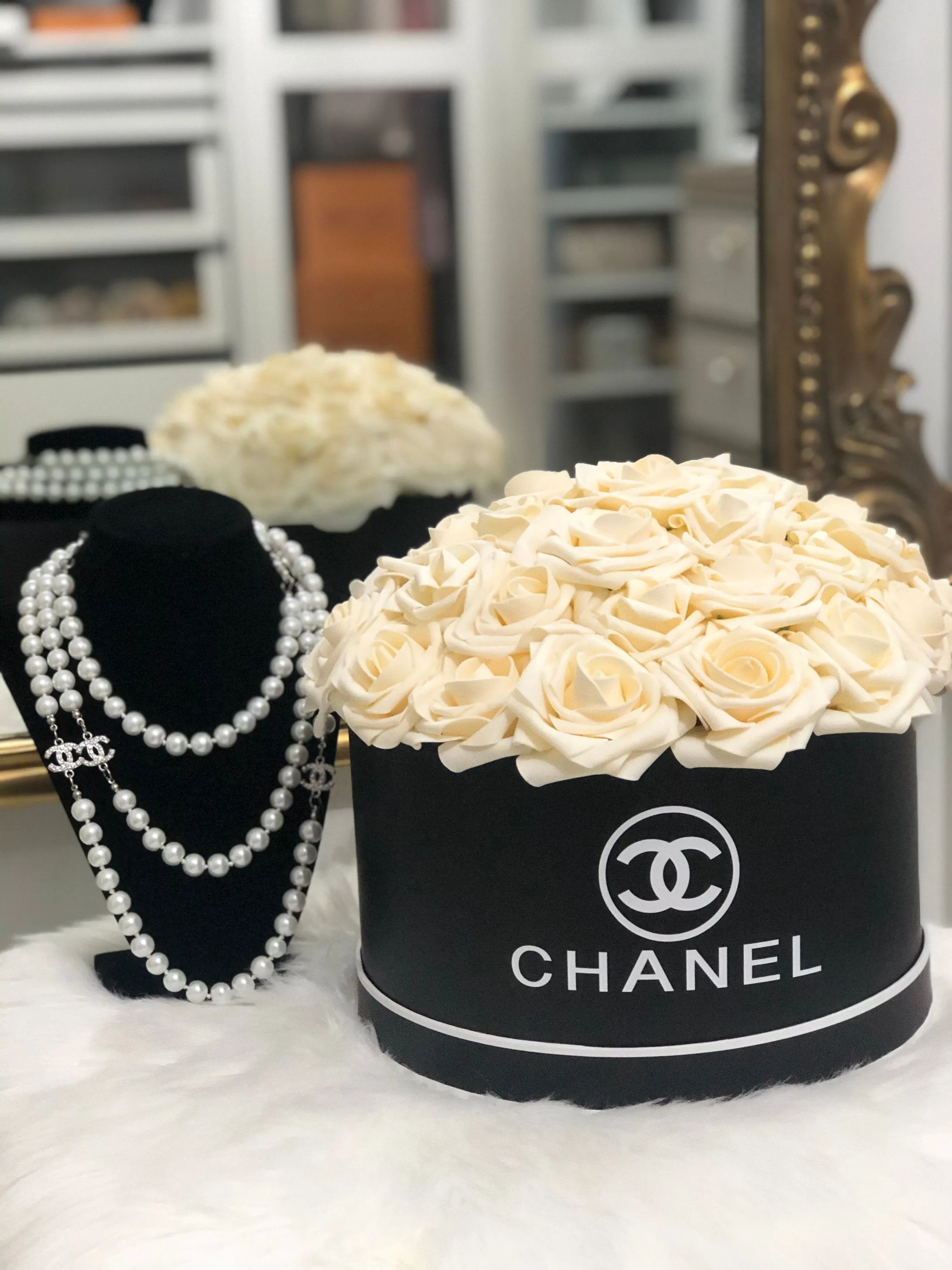 Black Flower Box Bouquet