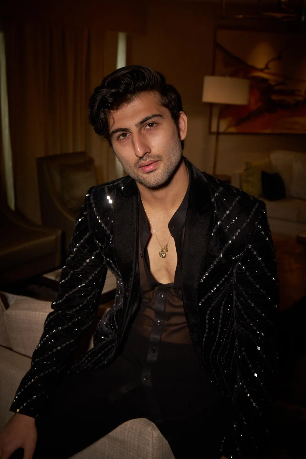 Black Mirror Chevron Jacket