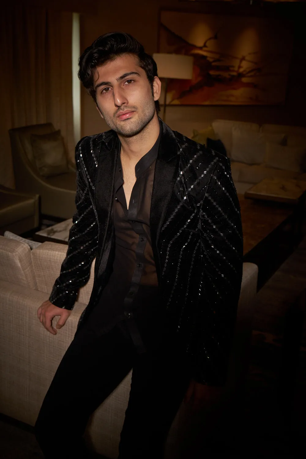 Black Mirror Chevron Jacket