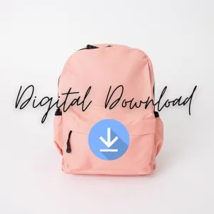 Blank Pastel Backpacks - Digital Images