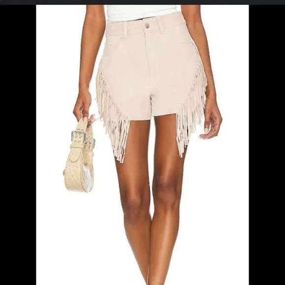 BLANKNYC Suede leather Fringe Short in Beach Walk