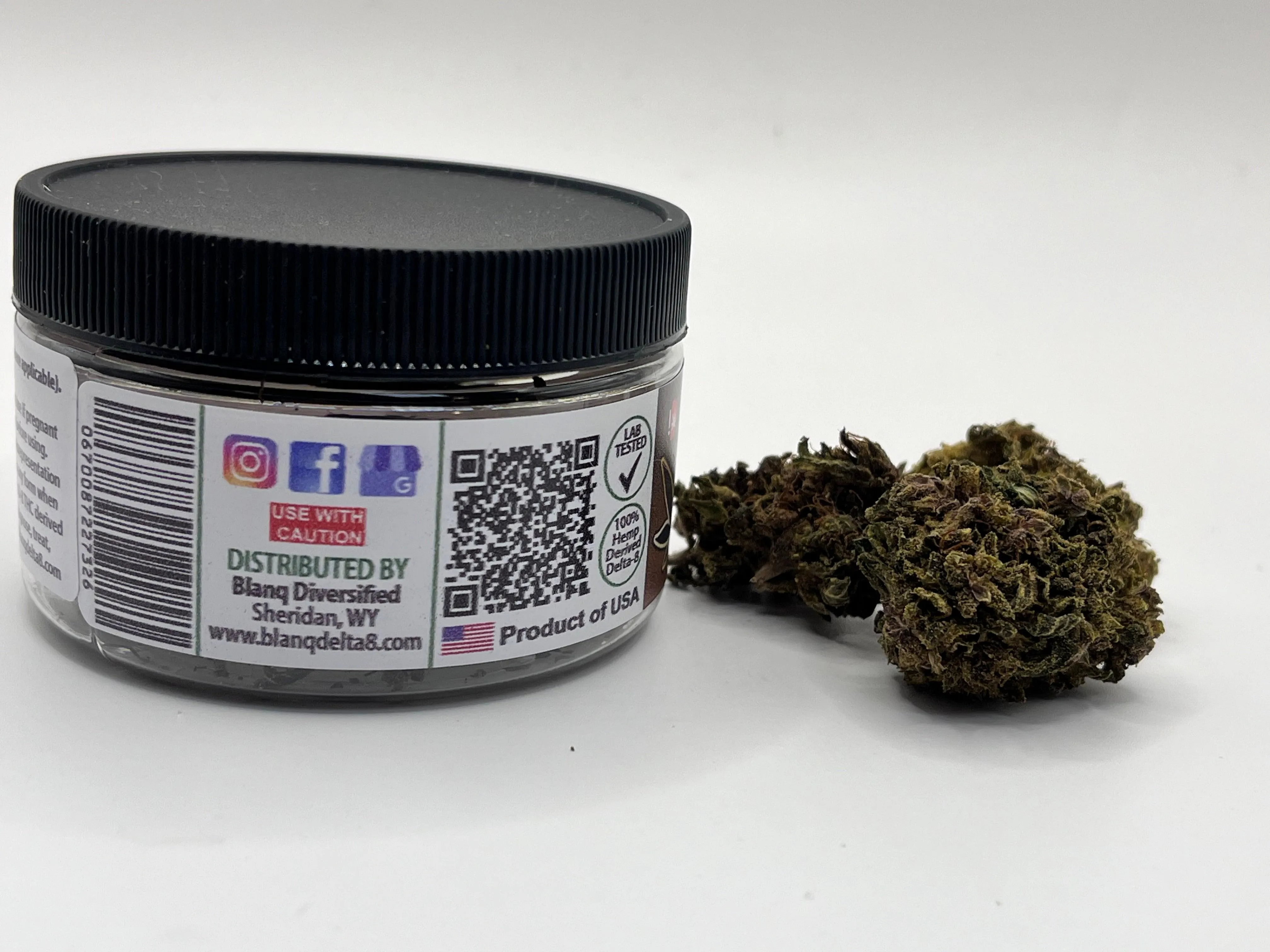Blanq - Delta 8 Flower - Blue Widow -Moon Nugs - 60/40 Hybrid