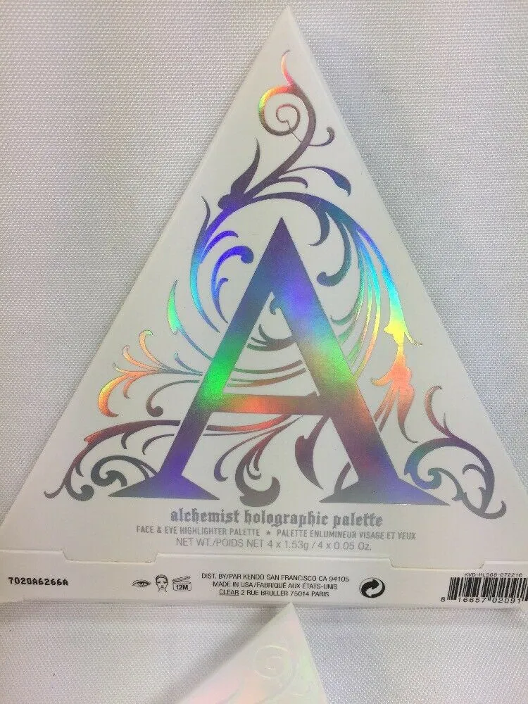 BNIB Kat Von D Alchemist Holographic Palette Highlighter Powder KVD w/receipt
