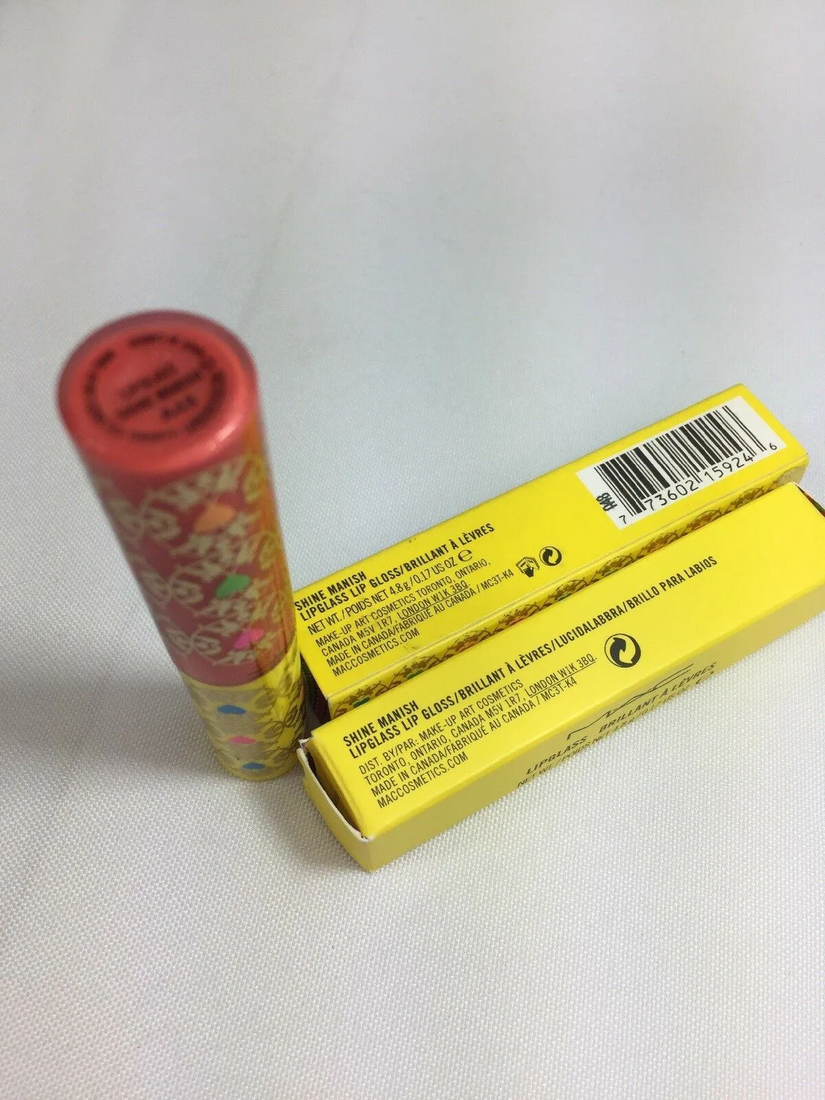 BNIB Mac Manish Shine Lipglass Lip Gloss  Rare Manish Aurora