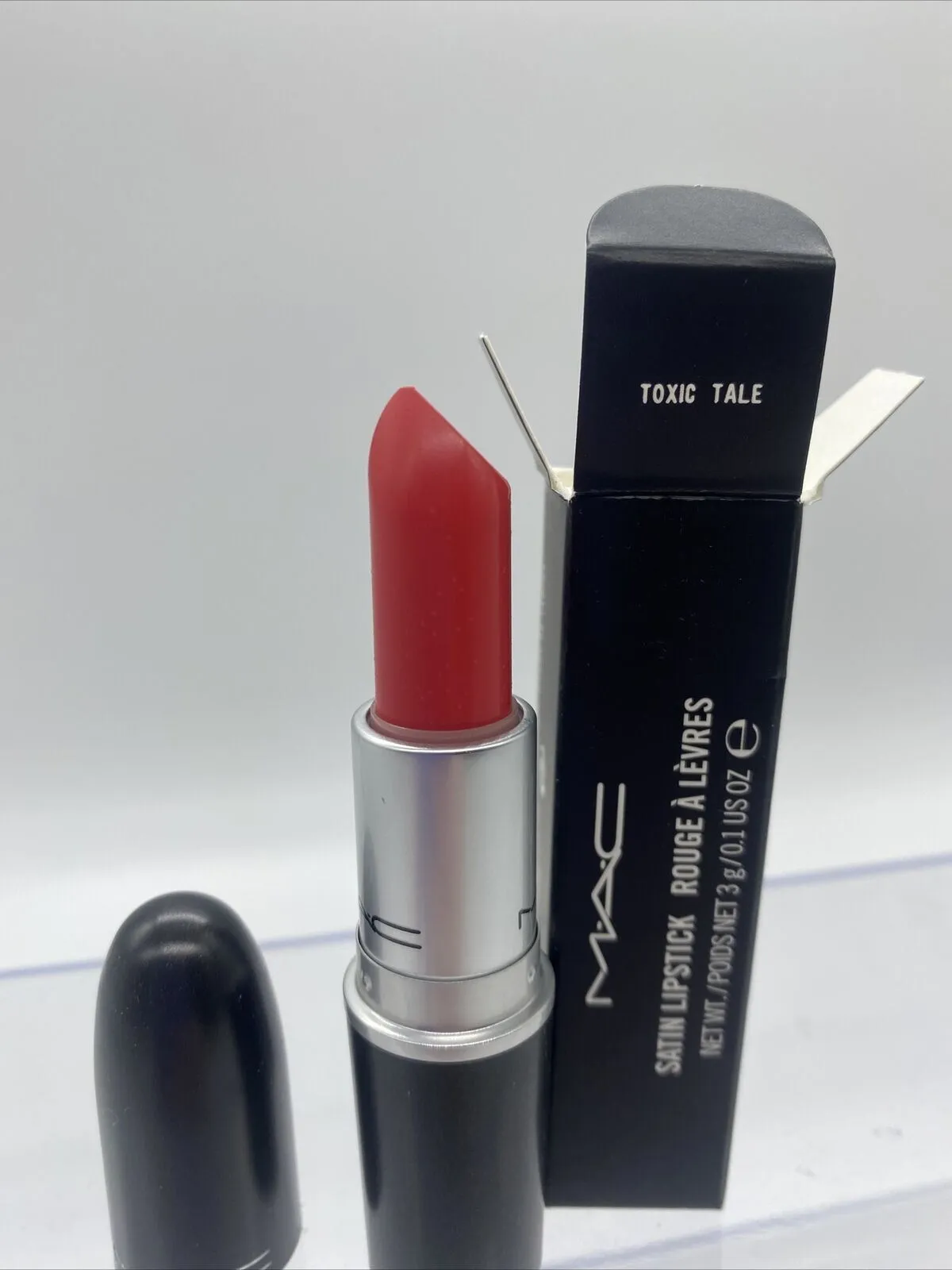 BNIB MAC Toxic Tale Satin  Lipstick Limited Edition w/receipt
