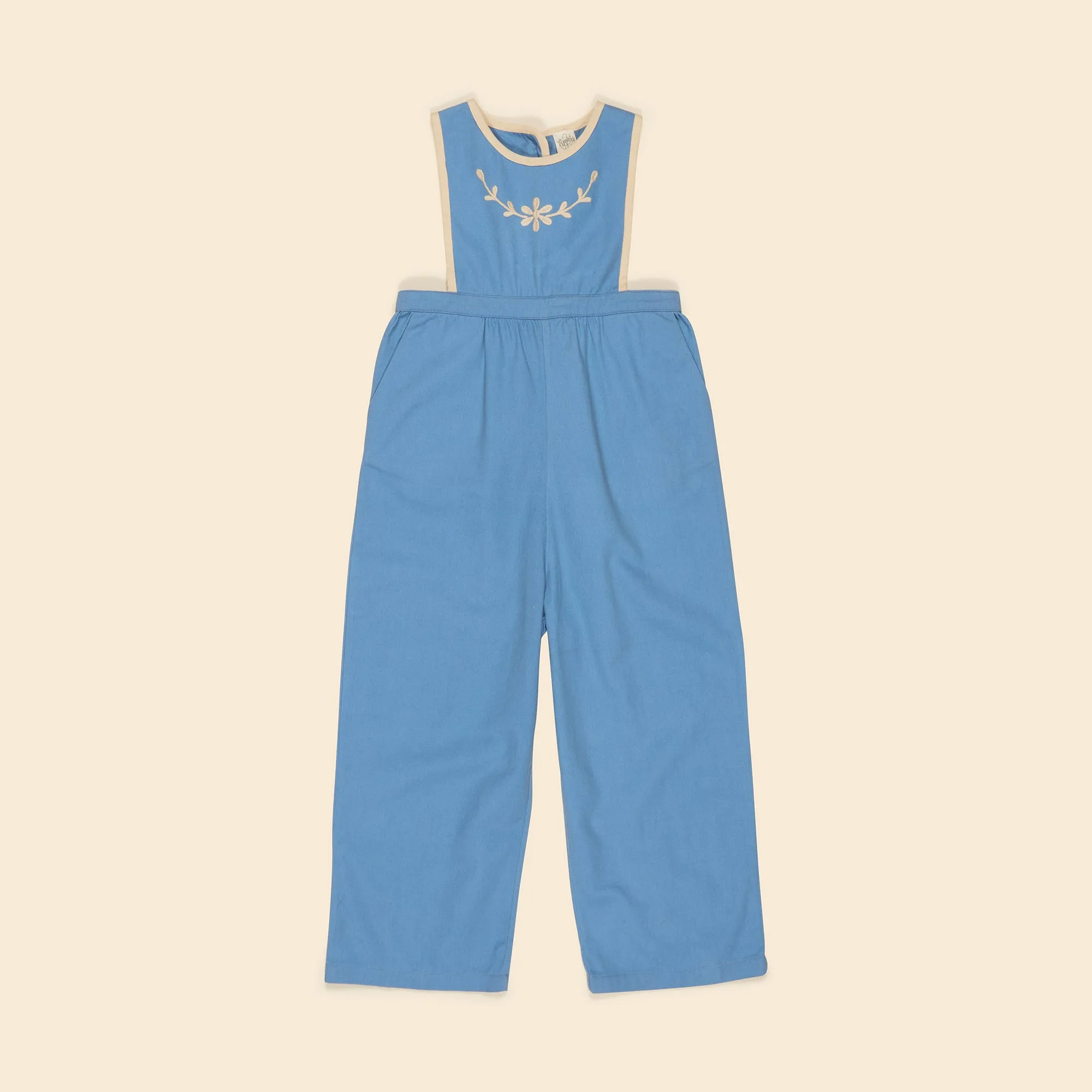 Bobbi Twill Dungaree - Cornflower (EXCLUSIVE)