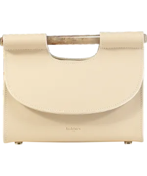Bobbies Beige Leather Grand Ancône Clutch Bag