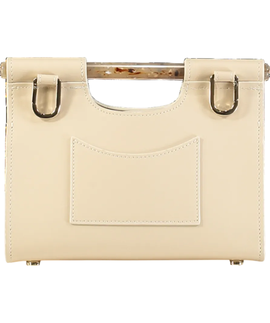 Bobbies Beige Leather Grand Ancône Clutch Bag