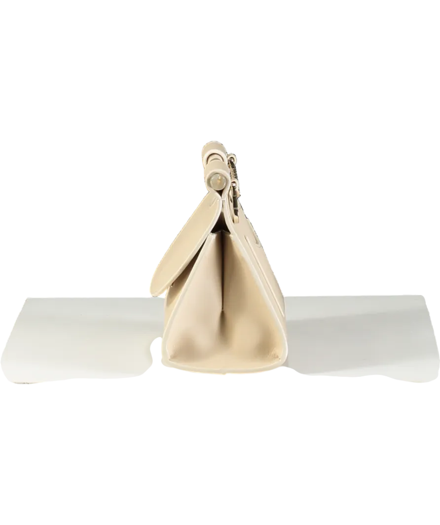 Bobbies Beige Leather Grand Ancône Clutch Bag