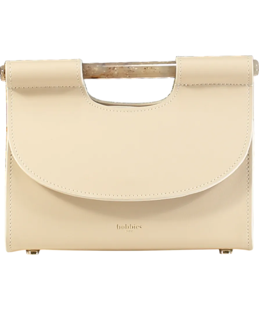 Bobbies Beige Leather Grand Ancône Clutch Bag