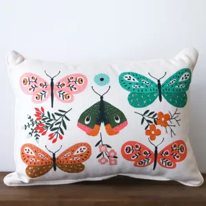 Botanical Butterfly Pillow