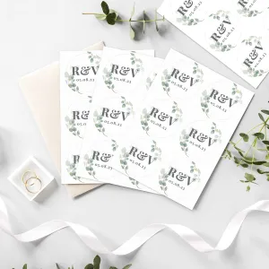 Botanical Initial Sticker Set