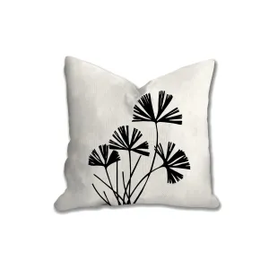 Botanical plant pillow, fern tropical pillow, Interior decor, home decor, pillow cover and insert, botanical decor, natural decor