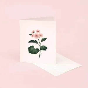 Botanical Scented Card - Geranium