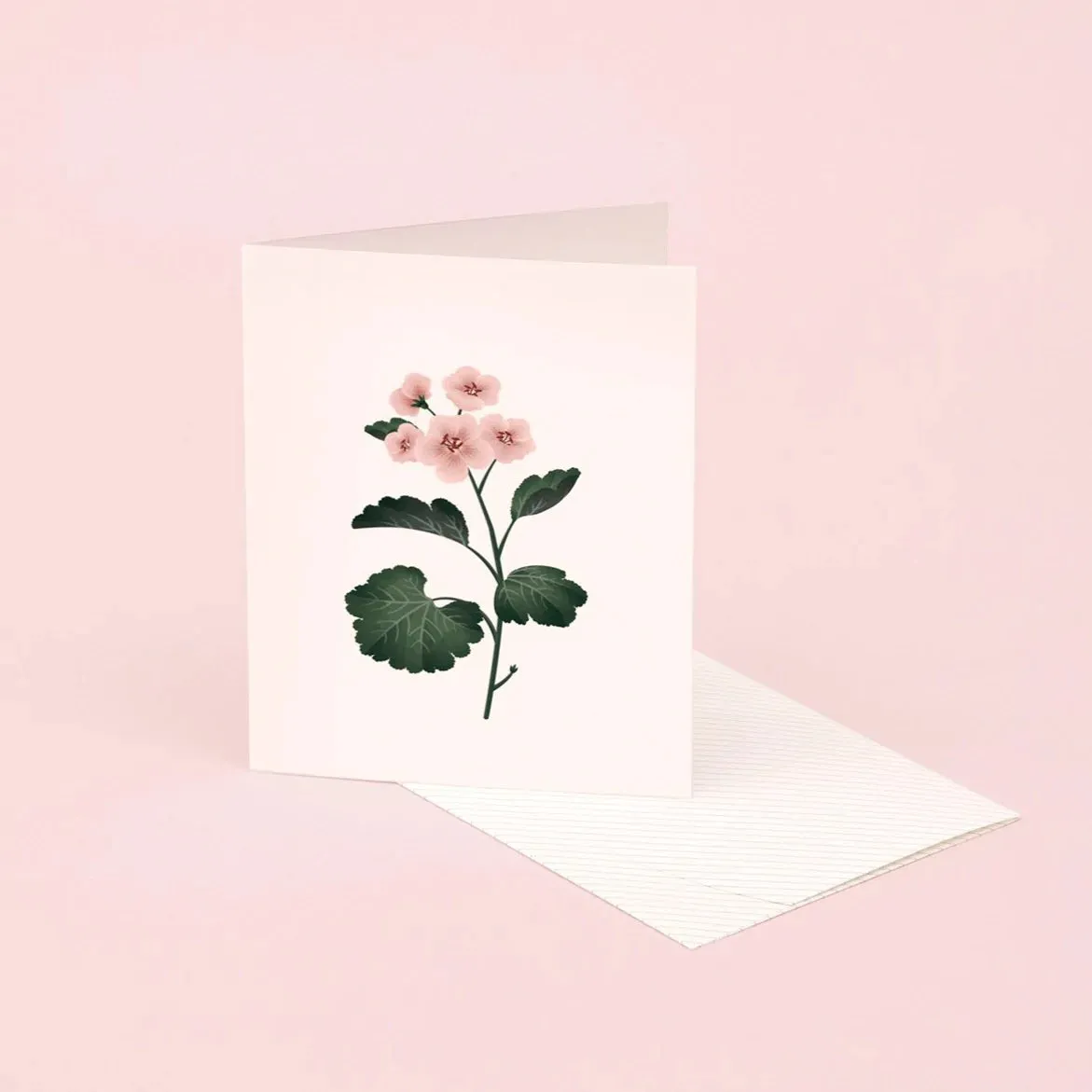 Botanical Scented Card - Geranium