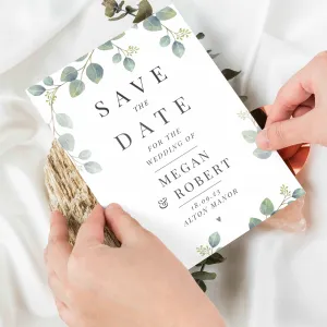 Botanical Wedding Save the Dates Pack of 36