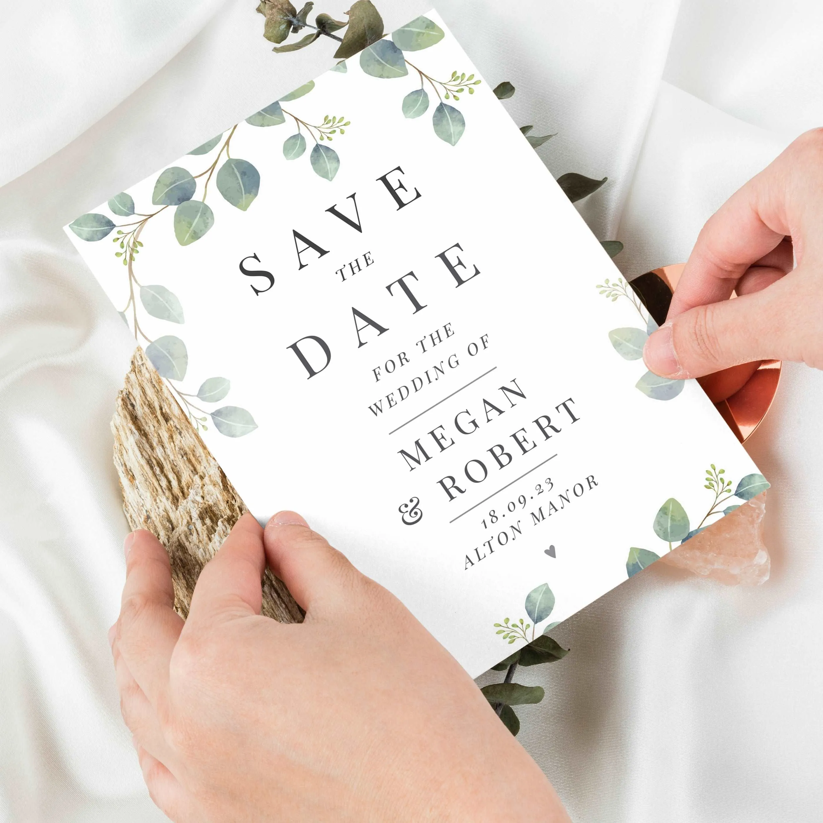 Botanical Wedding Save the Dates Pack of 36