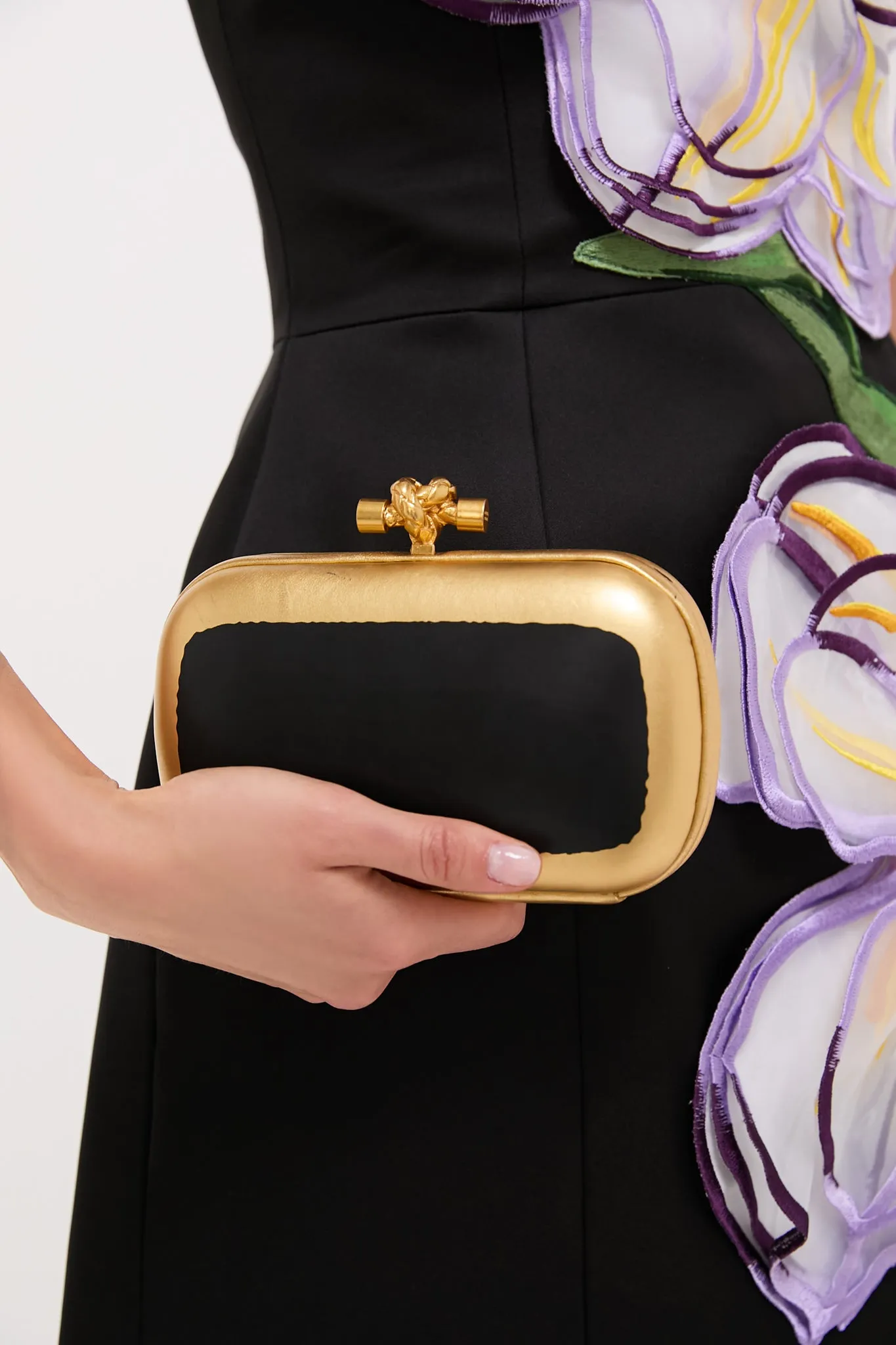 BOTTEGA VENETA Two Tone Knot Clutch
