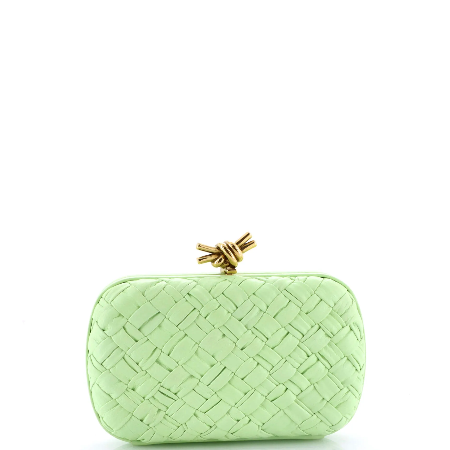 Box Knot Clutch Intrecciato Nappa Small
