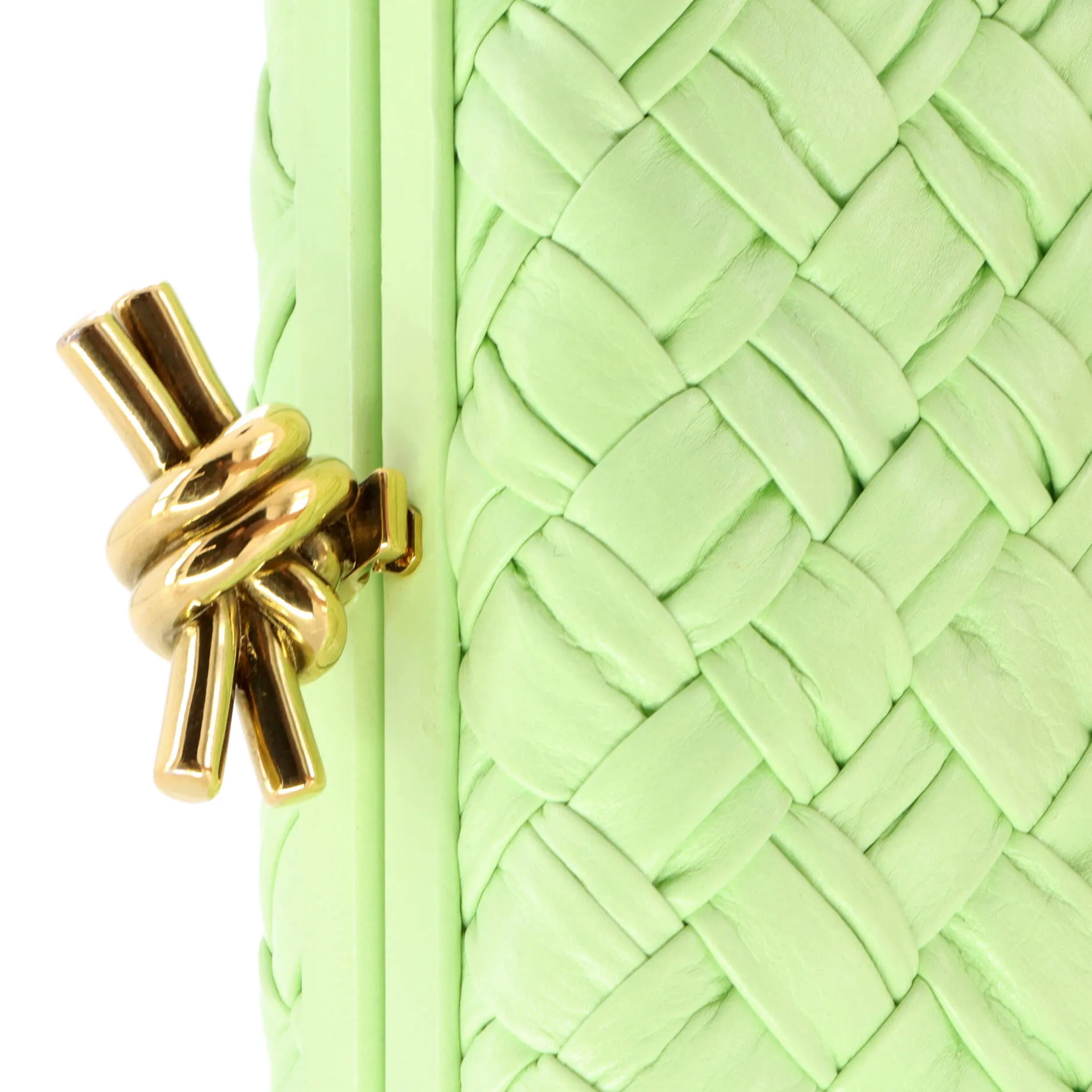 Box Knot Clutch Intrecciato Nappa Small