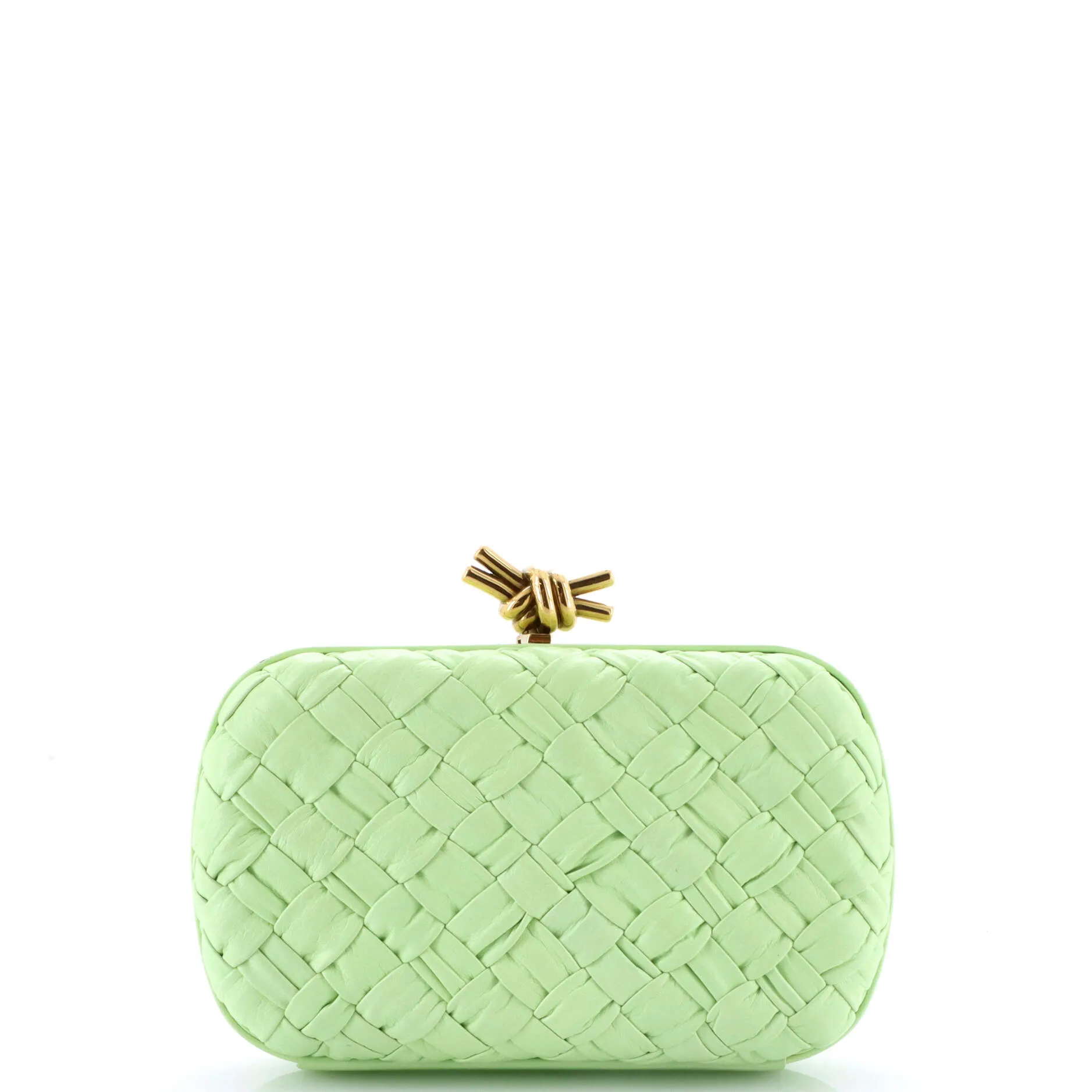Box Knot Clutch Intrecciato Nappa Small