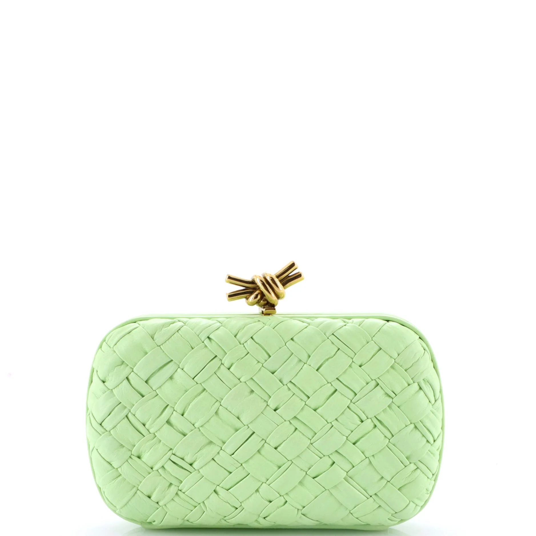 Box Knot Clutch Intrecciato Nappa Small