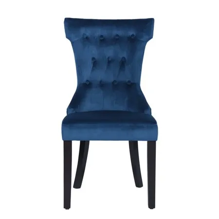 Brand new HouseinBox Velvet Dining/Side Chairs with Deep Tufting Set of 2 Queen Chairs, Blue, Retails $451 W/Tax!
