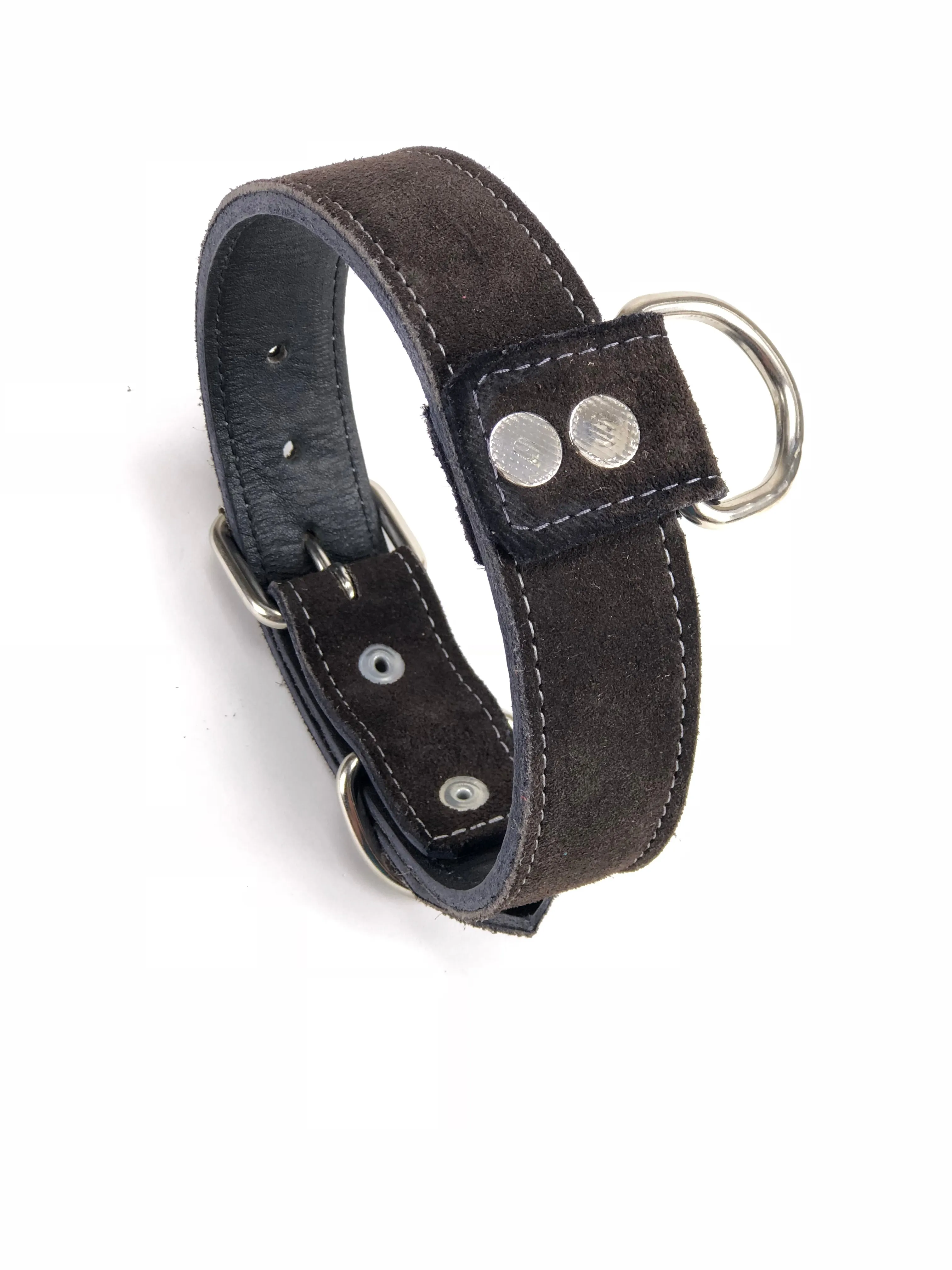 Brown Suede Dog Collar DC73