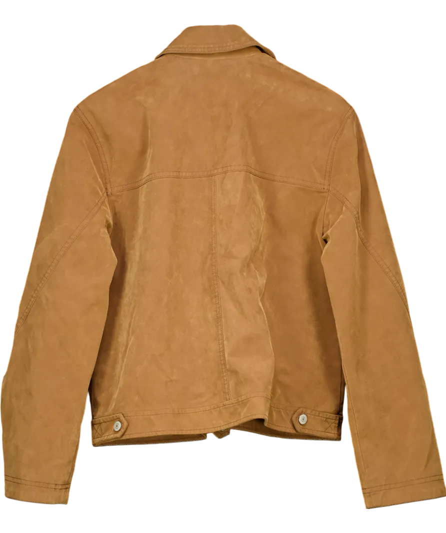 Brown We The Free Blair Vegan Suede Jacket UK 8