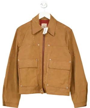 Brown We The Free Blair Vegan Suede Jacket UK 8