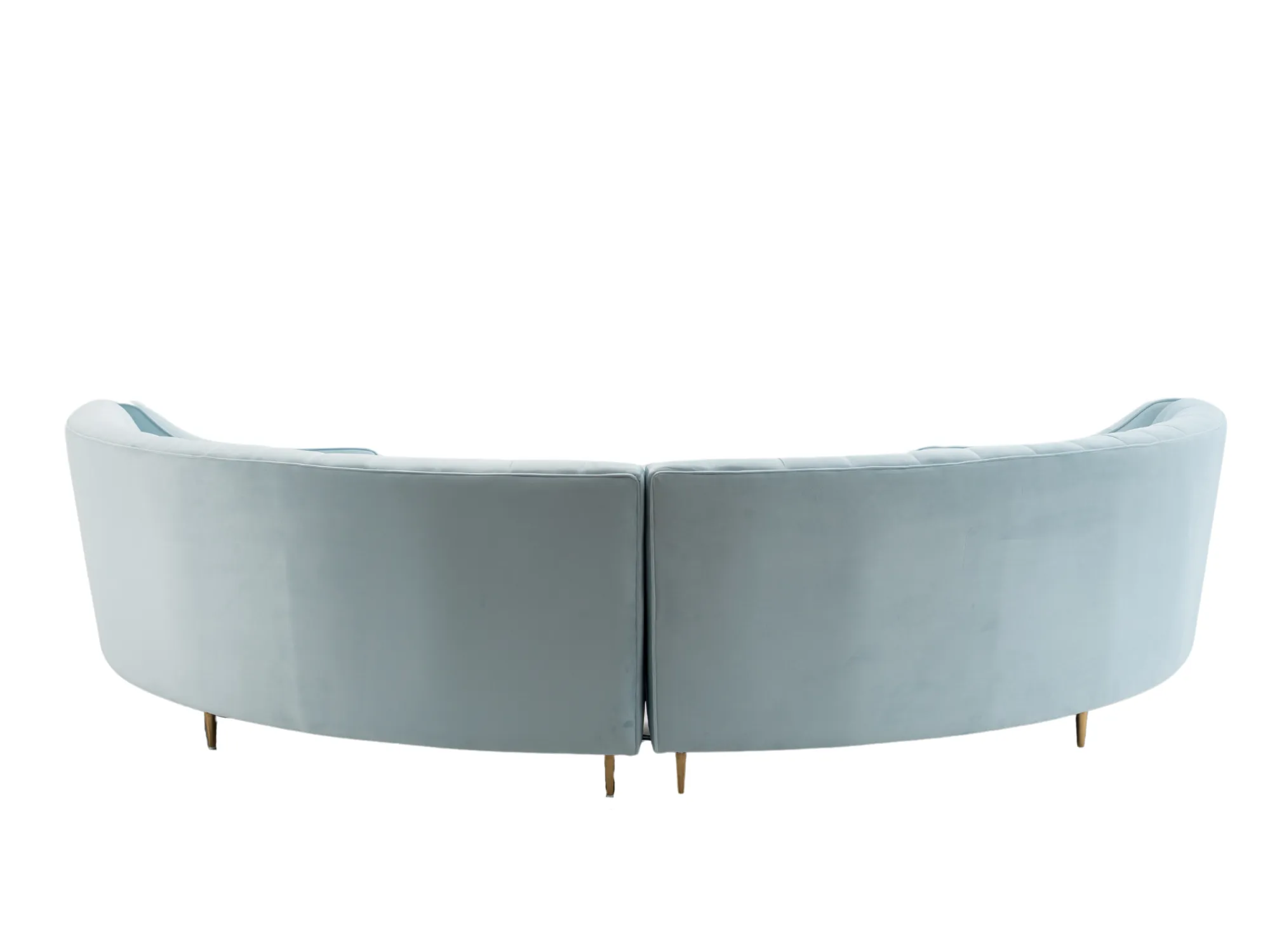 BUCKHEAD CURVED SOFA - ICE BLUE