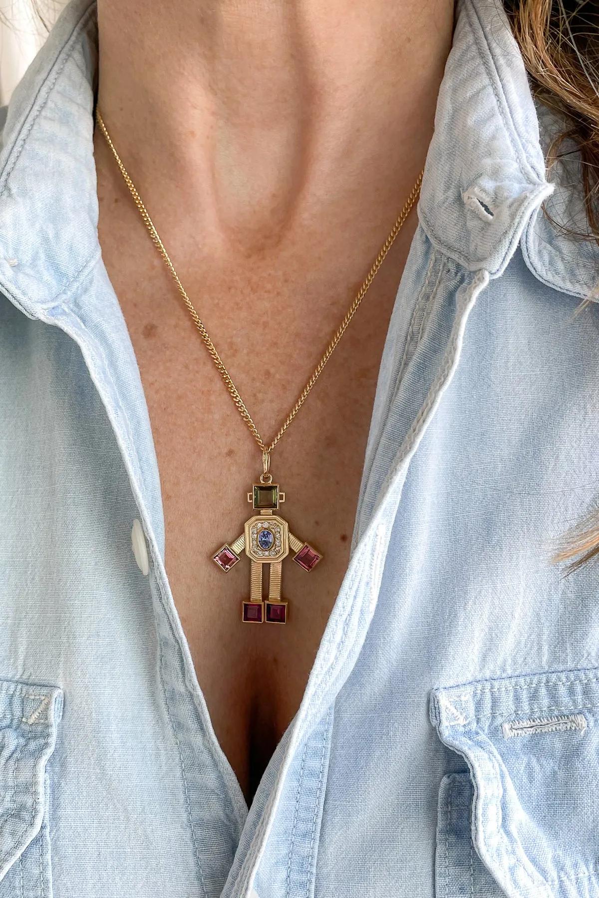 Cabaret Robot Necklace